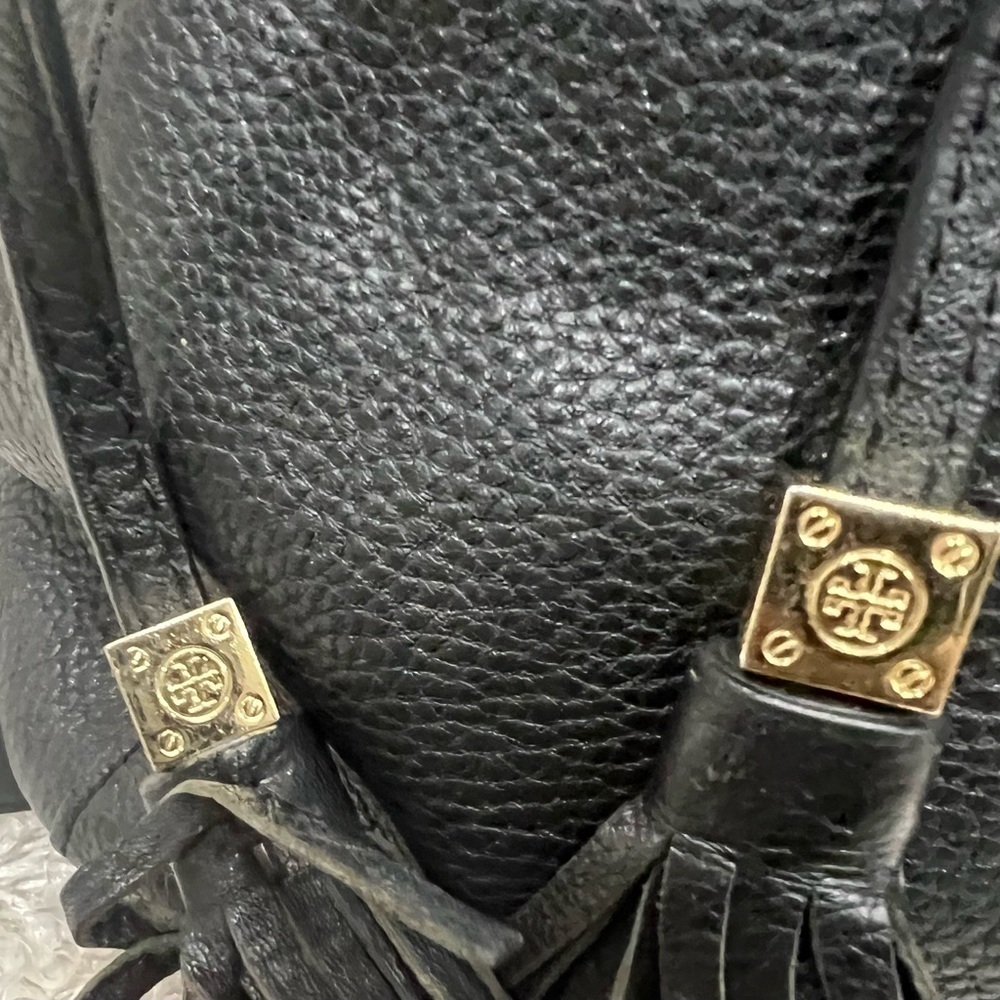 Tory Burch Leather Drawstring Backpack - Picture 5 of 16